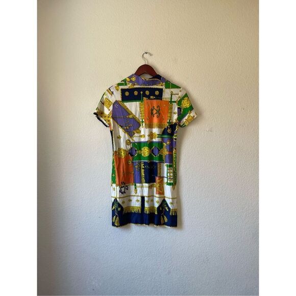 Vintage nautical theme coastal micro mini dress or‎ tunic size xs - Picture 3 of 6